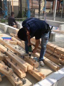 新しく大工さんの工事が始まりました！